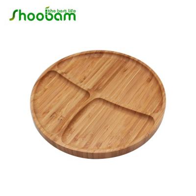 China Bamboo Mold Proof Party Candy Coffee Tea Serving Tray Dessert Tray for sale