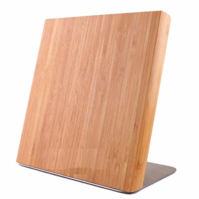 China Viable Natural Bamboo Magnetic Knife Block Holder for sale