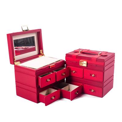 China Custom Brand Label PU Leather Box Organizers Small Outdoor Sliding Packaging Jewelry Storage Boxes With Logo for sale