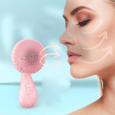 China Attractive Appearance Pink 1.5H Time Silicone Plastic Material DEEP CLEANING Filling Facial Cleansing Brush for sale