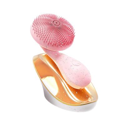 China DEEP CLEANSING 2021 hot selling high quality and cheap plastic silicone deep cleansing facial brush for sale