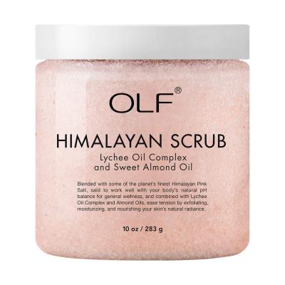 China Exfoliator Customized Body Care Skin Whitening Natural Exfoliating Salt Scrub Cream for sale