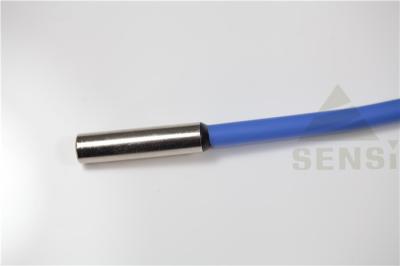 China Metaal Shell Coated Tube Temperature Sensor met de Draad van het Siliconejasje Te koop