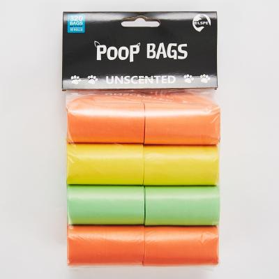 China Sustainable 320 Bags 16 Rolls Custom Printed Dog Poop Bags Pet Waste Waste Bag for sale