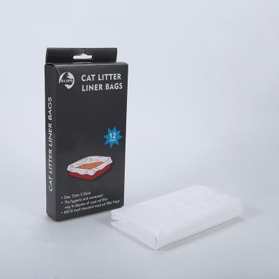 China Viable Made in China Color Cat White Liner Garbage Bag Disposable Plastic Cat Litter Packaging Bag for sale