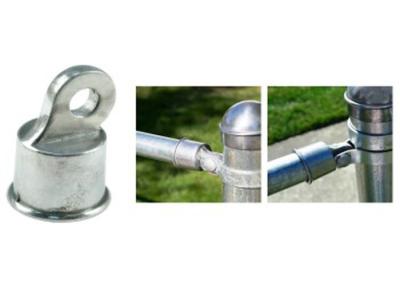 China Galvanized Rail End Caps For Galvanized Chain Link Fencing Fittling for sale