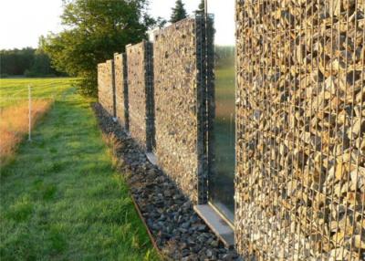 China Decorative Gabion Baskets For Gardens , Green Gabion Fences Wall for Landscape for sale