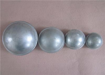 China Silver Color Steel Chain Link Fence Post Caps , Polished Dome Post Cap for sale