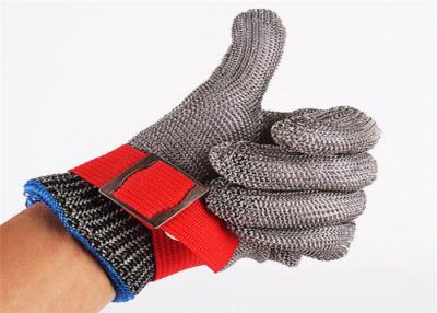 China SS304 Stainless Steel Safety Gloves , Metal Mesh Gloves For Cutting for sale