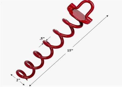 China 425LBS Twist Trampoline Spiral Steel Ground Stakes for sale