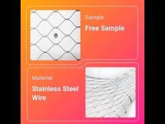 Flexible Stainless Steel Wire Rope Mesh Netting Balustrade For Decorative