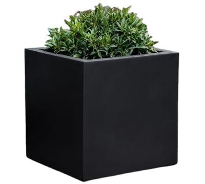 China Bespoke Minimalist Powder-Coated Steel Planter for sale