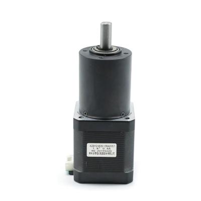 China 42mm 12v 2 Phase 4 Draht-Schrittmotor-planetarisches Getriebe 4,4 Kilogramm cm-N 1,78 M zu verkaufen