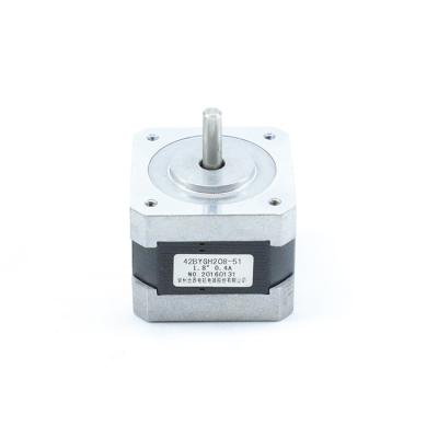 China 42mm Nema 17 Stepper Motor 12v Or 24v DC 0.25nm 222 Oz In For 3d Printer 42BYGH208-51 for sale