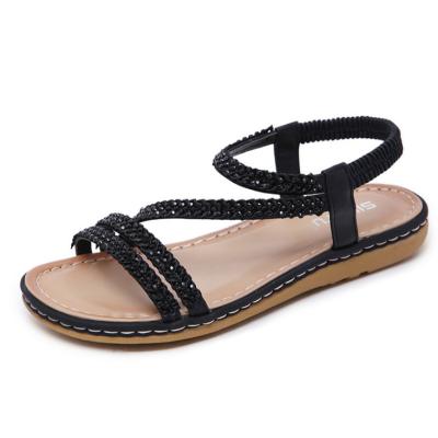 China 2019women Ladies Durable Comfortable Leisure Heel Straps Wooden Sandals for sale