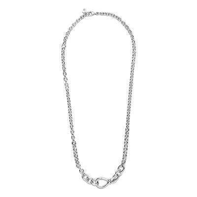 China Vintage 925 Sterling Silver Eternity Symbol Necklace DIY Bare Chain for sale