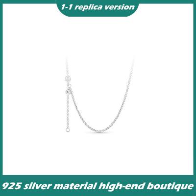 China Vintage 925 Sterling Silver Rollo Necklace or 60cm Nude Chain Women's Sweater Necklace for sale