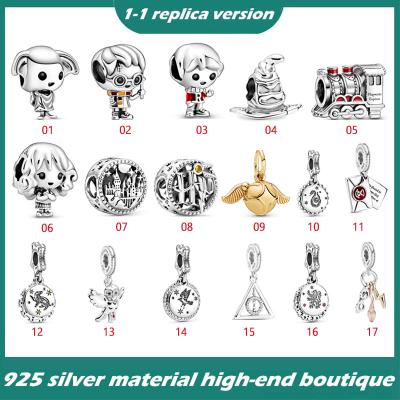 China Vintage S925 Sterling Silver Harry Series Train Snitch Fashion DIY Hanging Beaded Accessory Beads for sale