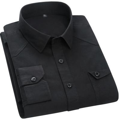 China Casual Formal 100% Cotton Mens 100%cotton Long Sleeve Button Up Shirts for sale