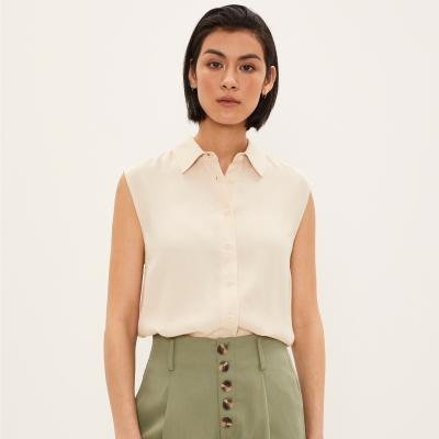 China Eco-Friendly Ladies Sleeveless Fashionable Comfortable Hot Sale Eco-Friendly Blouse for sale