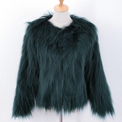 China Imitation Fur Women's Celebrity Style Cheap Winter Imitation Fur Coat for sale