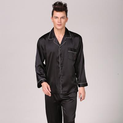 China Comfortable Mens Silk Long Sleeve Spring And Oversized Summer Homewear Sleepwear for sale