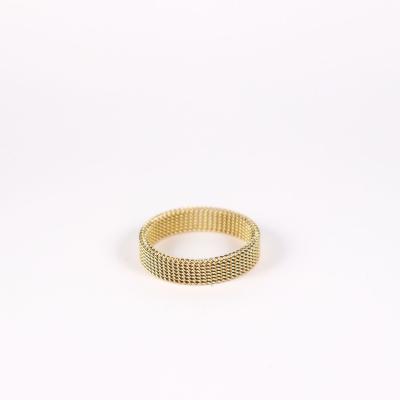 中国 Factory Direct Wholesale Stainless Steel Fashion Jewelry Mesh Elastic Unisex Ring TRENDY 販売のため