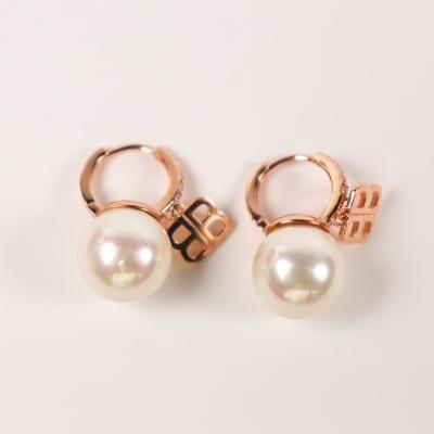 China FASHIONABLE Wholesale Gold Plated 925 Sterling Silver Freshwater Baroque Pearl Earrings For Women Jewelry en venta