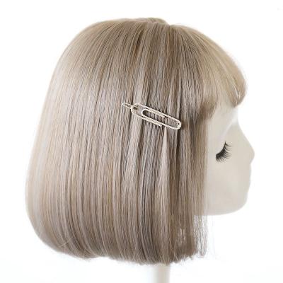 Cina Fashion Paperclip Shape Hairpin Girl Side Hairpin Headdress Hairpin Top Hair Accessory in vendita