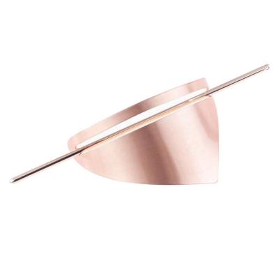 Cina Fashion Vintage Hair Bun Holder Metal Triangle Hair Pin Geometric Hairpins Hair Cuff With Stick in vendita