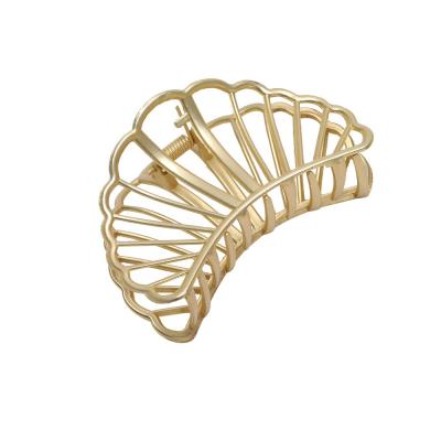 중국 Fashion 8cm Low MOQ Newest Design Girls Metal Alloy Hair Clips Rose Gold Hair Claws 판매용