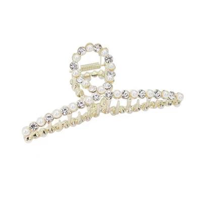 중국 Fashion Pearl Diamond Accessory Hair Pins Korean Rhinestone Women Beads Hair Claw Clips 판매용