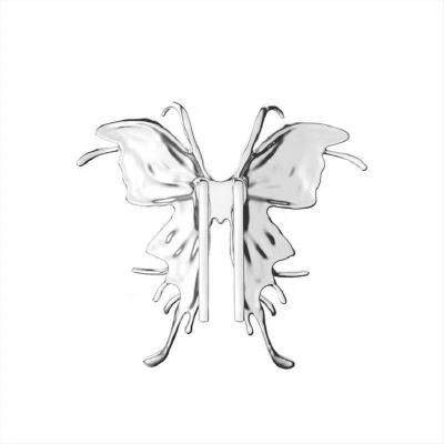 中国 Fashion Silver Plated Butterfly Hair Claw Pins Barrettes Accessories For Girls And Women 販売のため