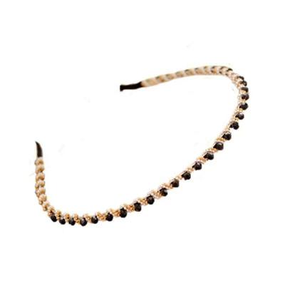 Chine Fashion Wholesale Shiny Rhinestone Pearl Hair Circle Bling Headband Crystal Headbands à vendre