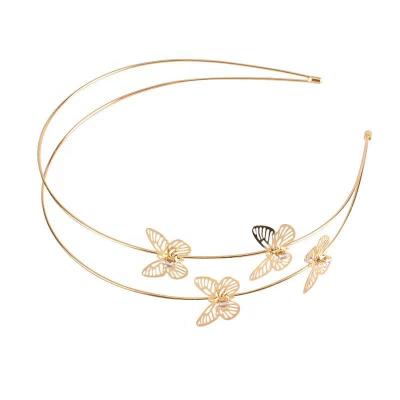 Cina Fashion Wholesale Butterfly Bopper Metal Headband Hair Accessories Women Headband Girls in vendita