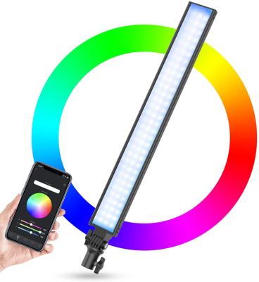 China AENES AY320 APP Control 25W High Power 2500-8500K PORTABLE Full Color Handheld LED Photography Light Portable Video Light for sale