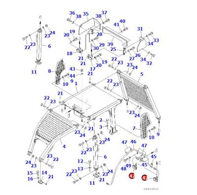 China Building Material Stores D68ESS-12 Bulldozer Working Lamp 134-06-61411 134-06-61410 for sale