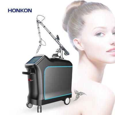 China HONKON 400Ps Pico Picosecond Pigment Machine Professional Q Switched ND Yag Laser Tattoo Removal for sale