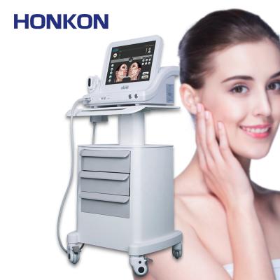 China Skin Tightening HONKON Face Lift Anti Aging Machine and Body Slimming Machine Hifu Cartridge for sale