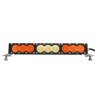 China Amber& White offroad led light bar 10W Cree PC lens DHCB-L90SDC for sale