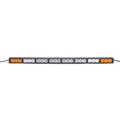 China Two color amber and white 240W Cree single row Led light bar 4X4 DHCB-L240SDC for sale