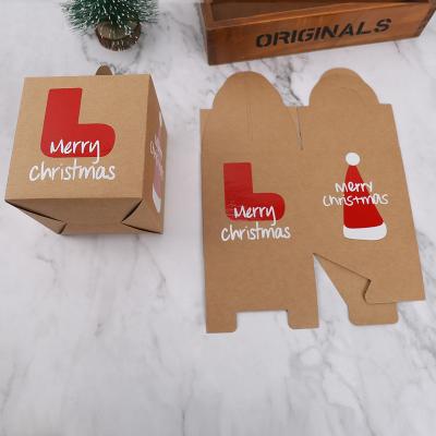 China Fashionable New arrival rectangle craft paper Christmas paper gift box apple packaging box direct factory for sale