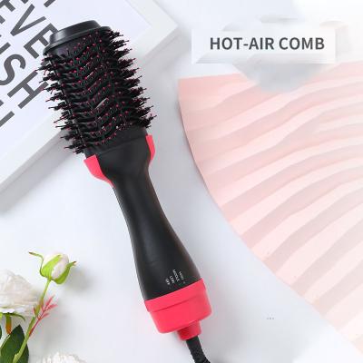 China One Handle Hair Brush Step Hair Dryer Anion Blow Air Style Hair Brush Dry Wet Hot Dryer Volumizer for sale