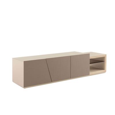 China Stylish Beige TV Stand Cabinet Customized Modern Living Room Furniture for sale