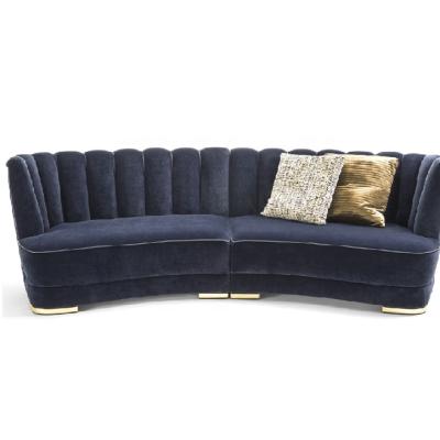 China Home Style Customizable Italian Furniture Sofa Luxury Fabric Sofa for sale