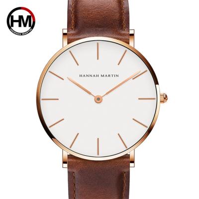 China S.M. Unisex Watch Top Hannah Martin CB01 Military LeatherQuartz Clock Sports LeatherQuartz Wristwatch Water Resistant Watches for sale