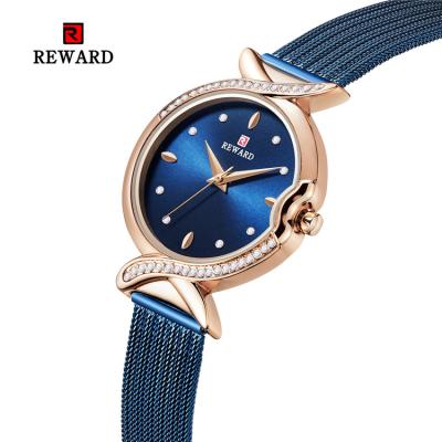 China REWARD RD63075L Women Watches Women Watches Diamond Exquisite Small Dial Luxury Designer Water Resistant Rose Gold Watch Gift For Girlfriend for sale