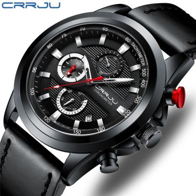 China Crrju 2282 Men Watches Stainless Steel Men Watches Luxury Business 2020 New Luminous Chronograph Date Quartz Watch Relogio Masculi for sale