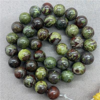 China Wholesale Natural Stone Jewelry Necklace Bracelet Earring Making Beads Blue Green Dragon Blood Jasper Loose Gemstone Beads For Jewelry Making for sale