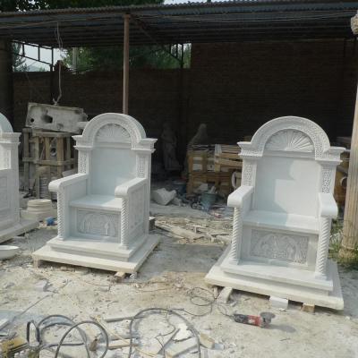 China Wall Church Marble Shrine Chair for sale